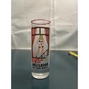 Vintage Red light District Amsterdam Shot Glass